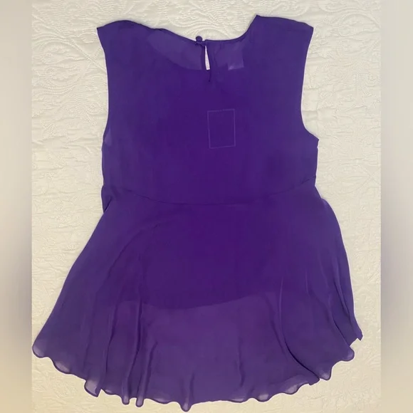 Oscar de la Renta Silk Hi Low Tunic Blouse - Picture 6 of 12